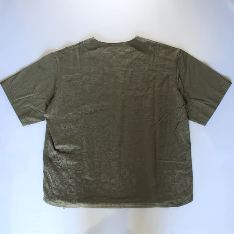 edit-seer sucker stretch tee khaki