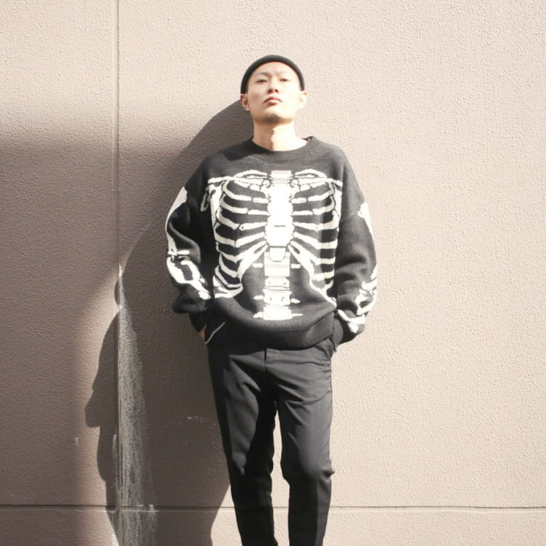 ouk-skeltonknit