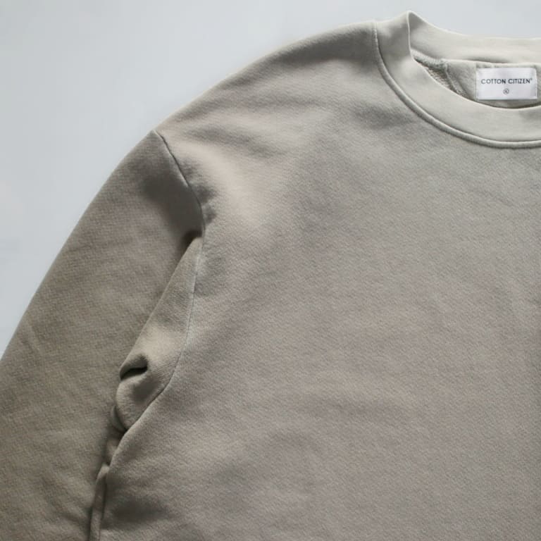 cottoncitizen-bronx-crew neck sweat-vintage ash