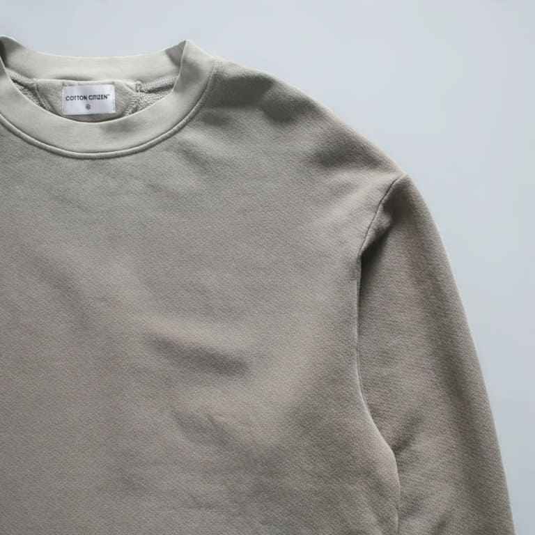 cottoncitizen-bronx-crew neck sweat-vintage ash