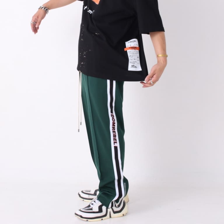 domrebel-track pants-green