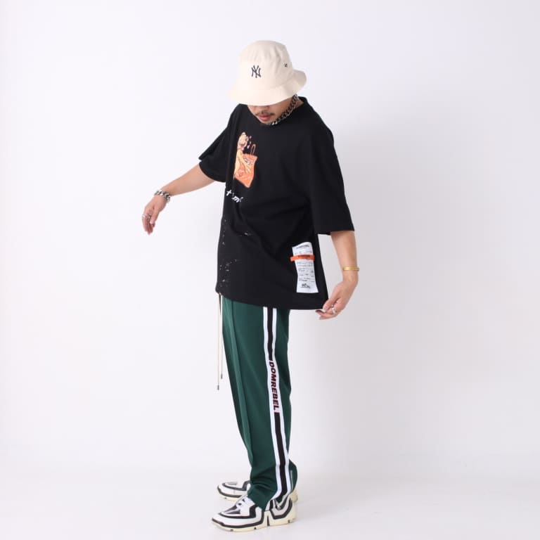 domrebel-track pants-green