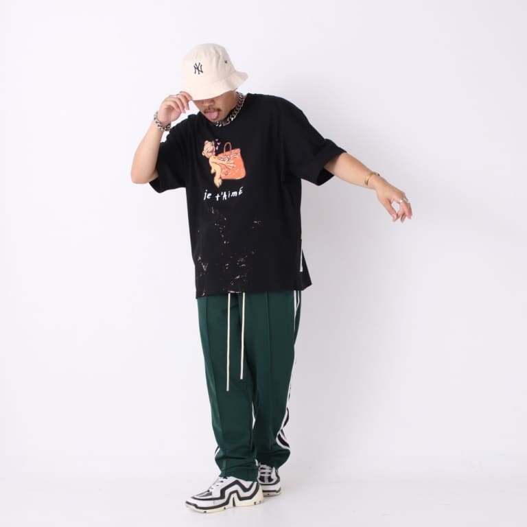 domrebel-track pants-green