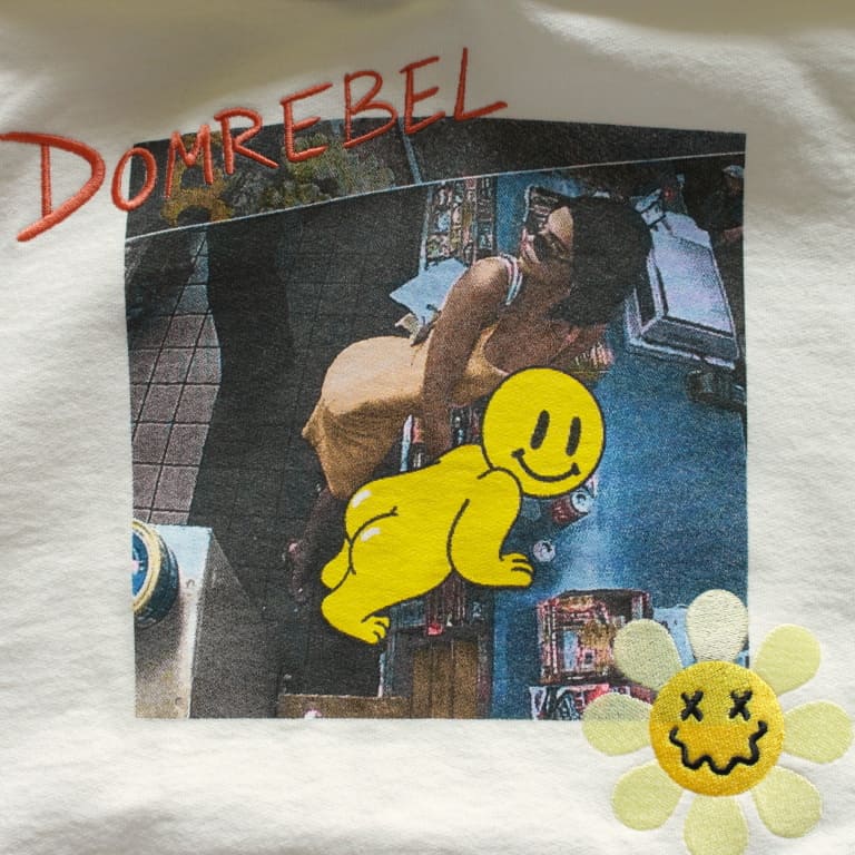 domrebel-booty-pullover hoodie-ivory