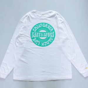 salt&mugs circle l/s tee wht 物撮り画像 1