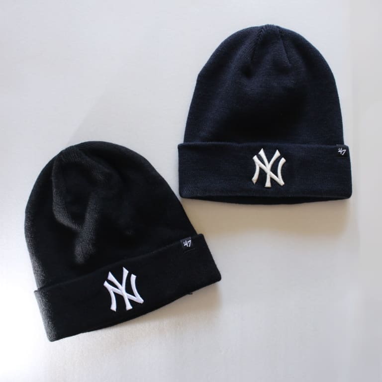 【新品】47BRAND NY ヤンキース ニット帽 黒 ニューヨーク