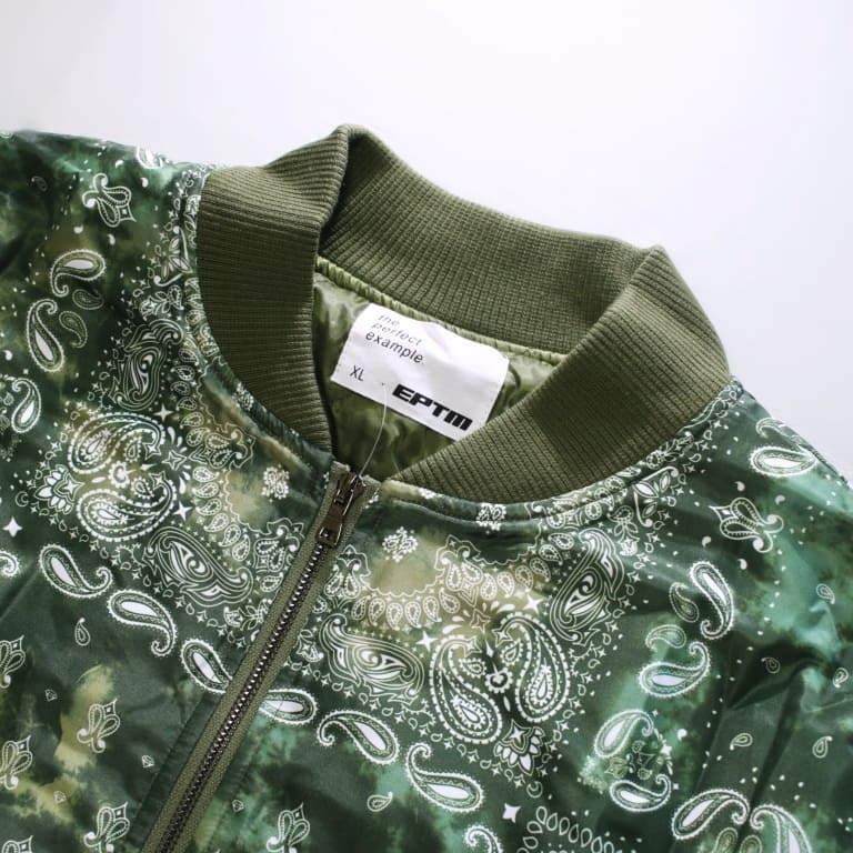 eptm-tiedye bandana jkt-olieve