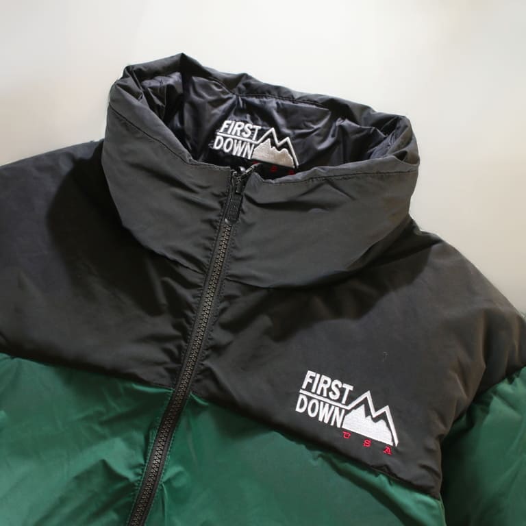 first down bubble down jkt-green