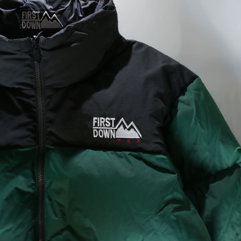 first down bubble down jkt-green
