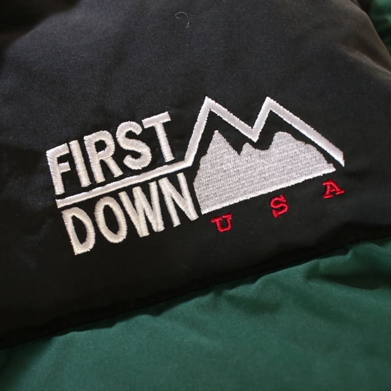 first down bubble down jkt-green