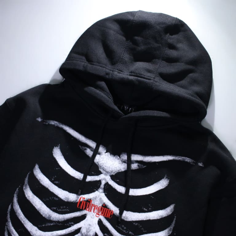 civil regime-bones-hoodie