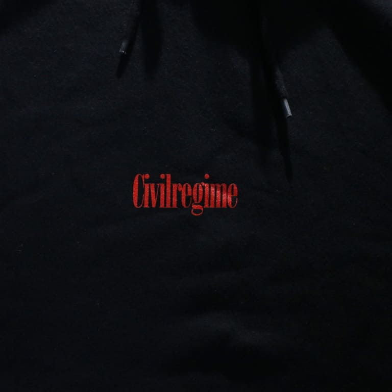 civil regime-bones arm hoodie