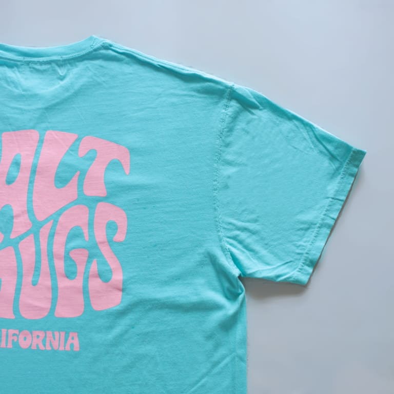 saltandmugs-psychedlic-logo tee-blue