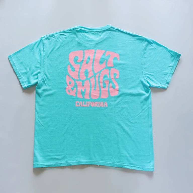 saltandmugs-psychedlic-logo tee-blue