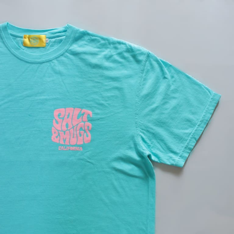 saltandmugs-psychedlic-logo tee-blue