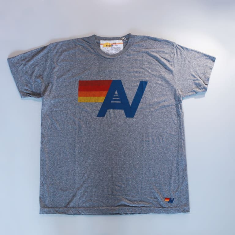 aviator nation-an logo tee-heather-grey