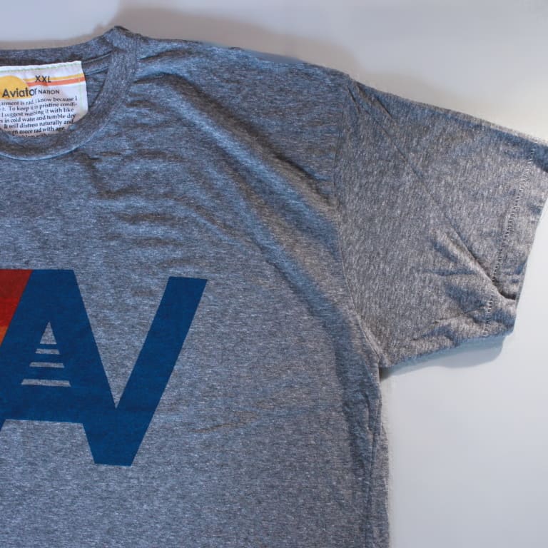 aviator nation-an logo tee-heather-grey