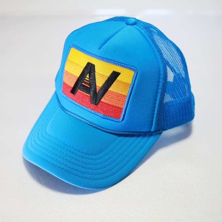 aviator nation-an logo mesh cap-blue