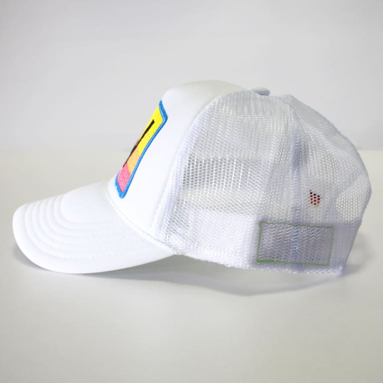 aviator nation-an logo mesh cap-white