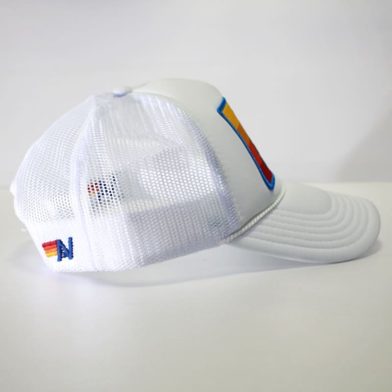 aviator nation-an logo mesh cap-white