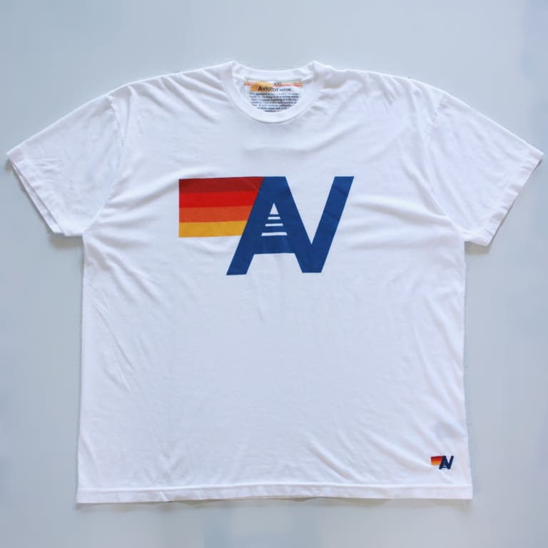 aviator nation-an logo tee-white