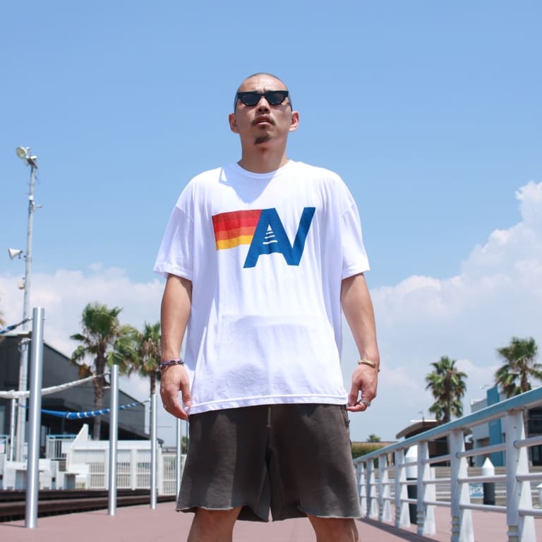 aviator nation-an logo tee-white