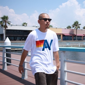 aviator nation-an logo tee-white