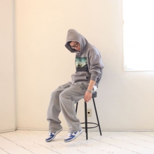 it-santamonica hoodie-v lgrey