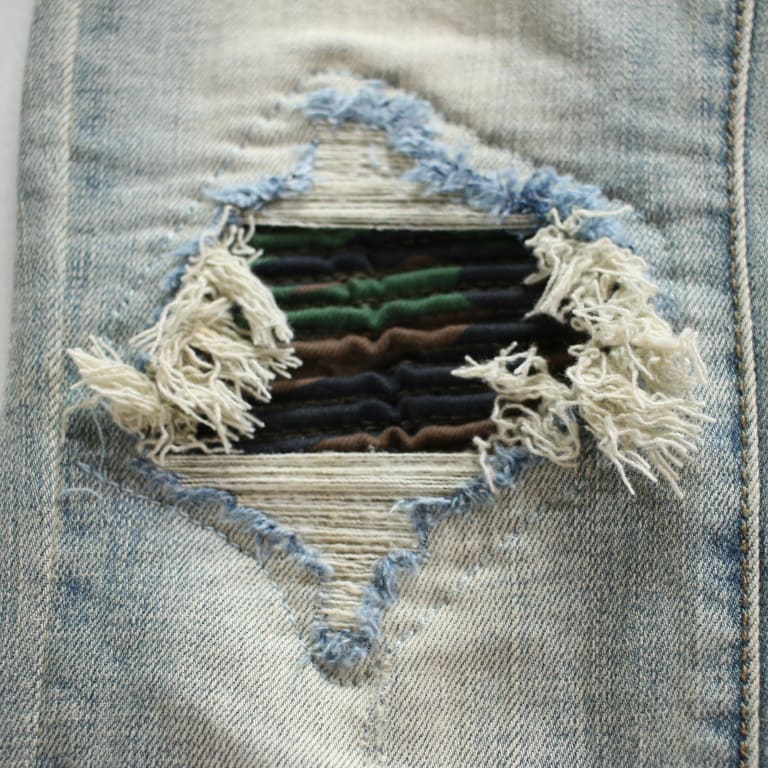 mnml-xdenim-camo repair denim